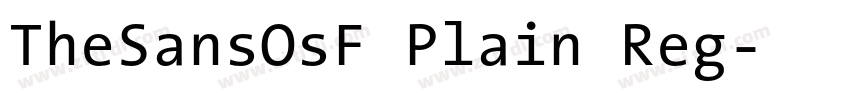 TheSansOsF Plain Reg字体转换